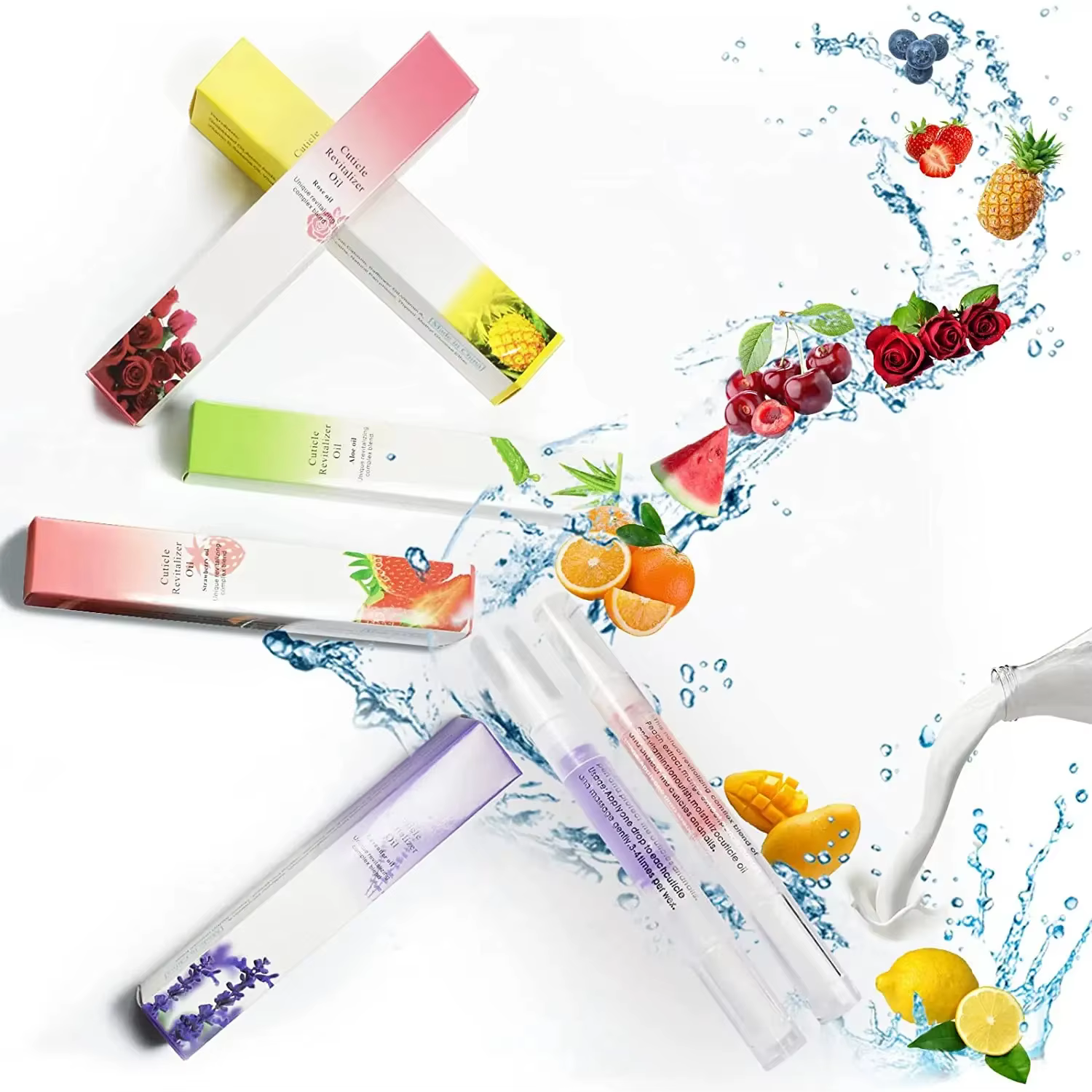 30 pièces huile pour cuticules soin des ongles huile nutritionnelle stylo réparation des ongles main