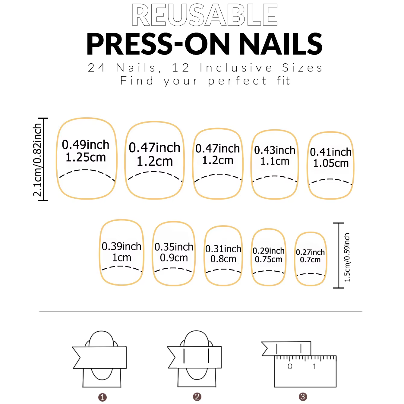 24 pièces 3D rose arc presse sur ongles courts carrés faux ongles blanc pointe française ballerine a
