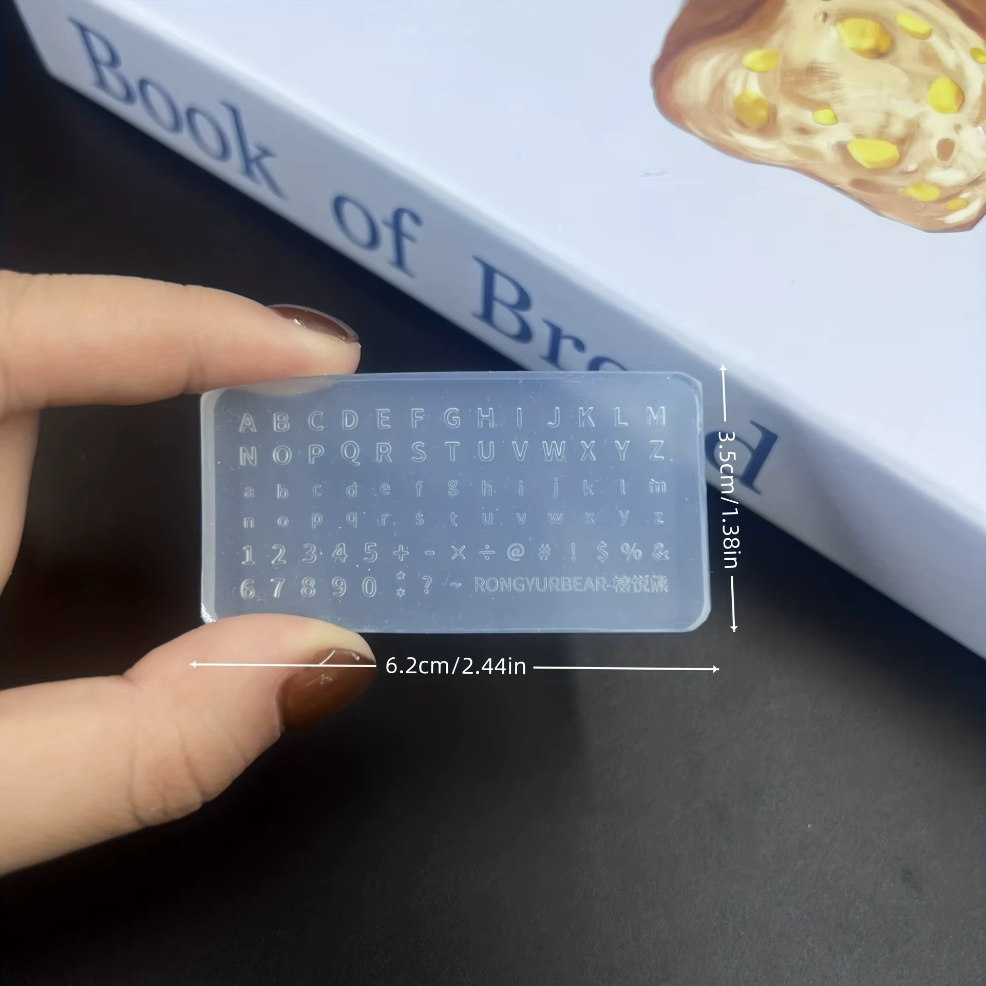 Moule Transparent pour bricolage Nail Art, colle UV, goutte de colle, Mini lettres et chiffres réuti