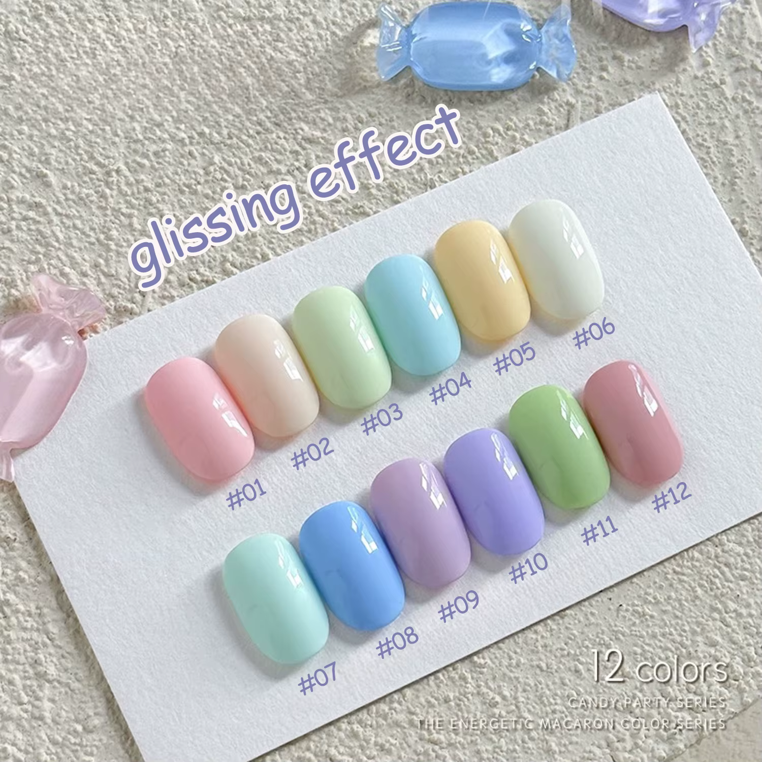 MIANEL 12ML Vernis à ongles gel nude bleu Candy Party 2026 Nouveau vert menthe Dopamine Macaron Coul