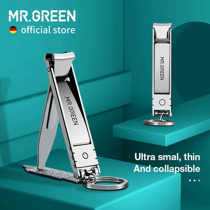 MR.GREEN-Coupe-Ongles Ultra-Mince, Pliable, Portable, Ciseaux de Voyage, Coupe-Ongles, Outils de Man