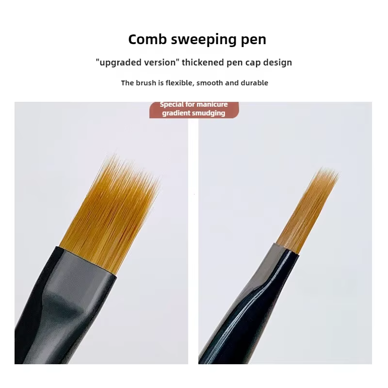 Pinceau dégradé pour Nail Art, stylo ombré en acrylique, bricolage, pinceaux pour Gel UV, peinture,