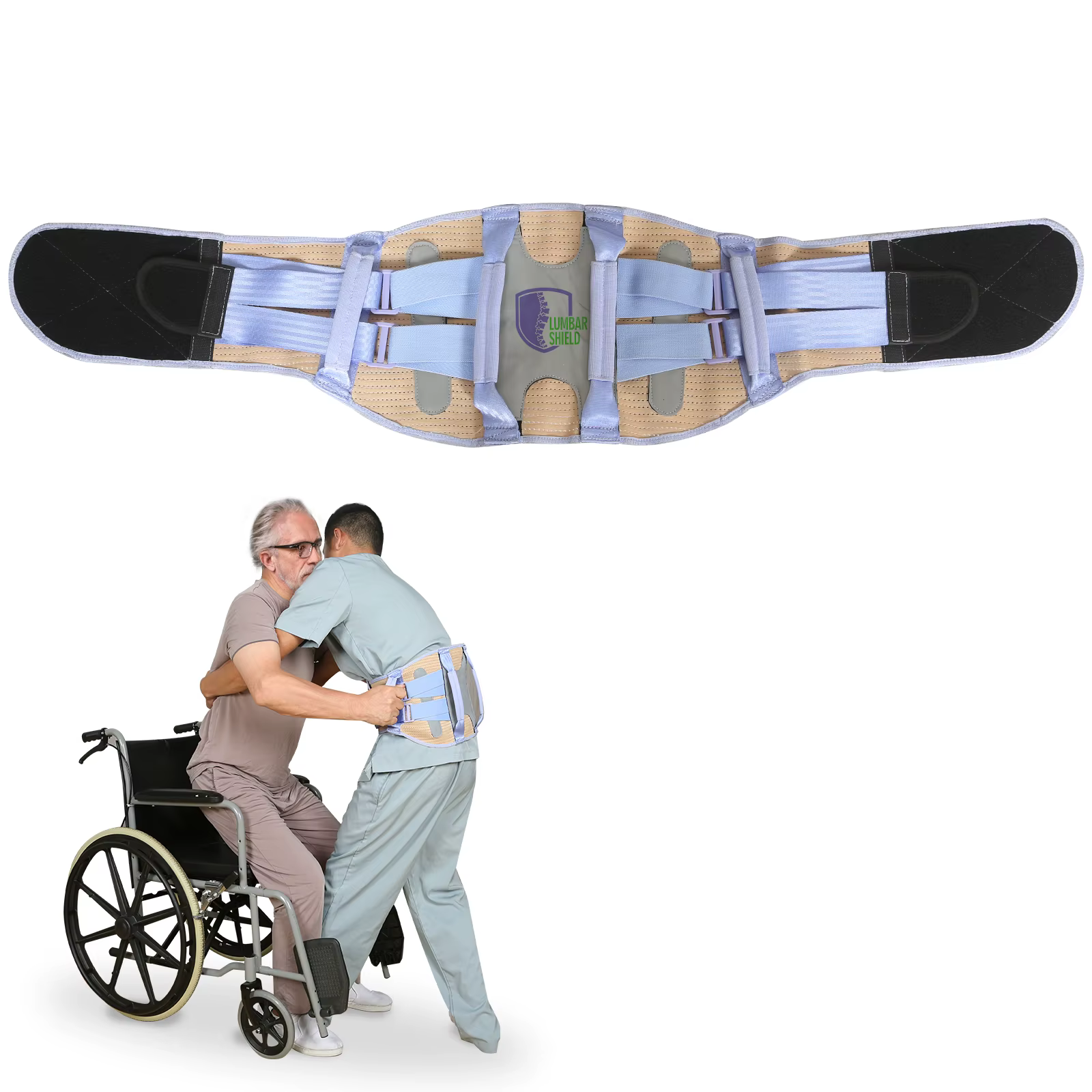 Ceinture de soutien lombaire Ehucon Comfort Caregiver pour soulager les douleurs du bas du dos, cein