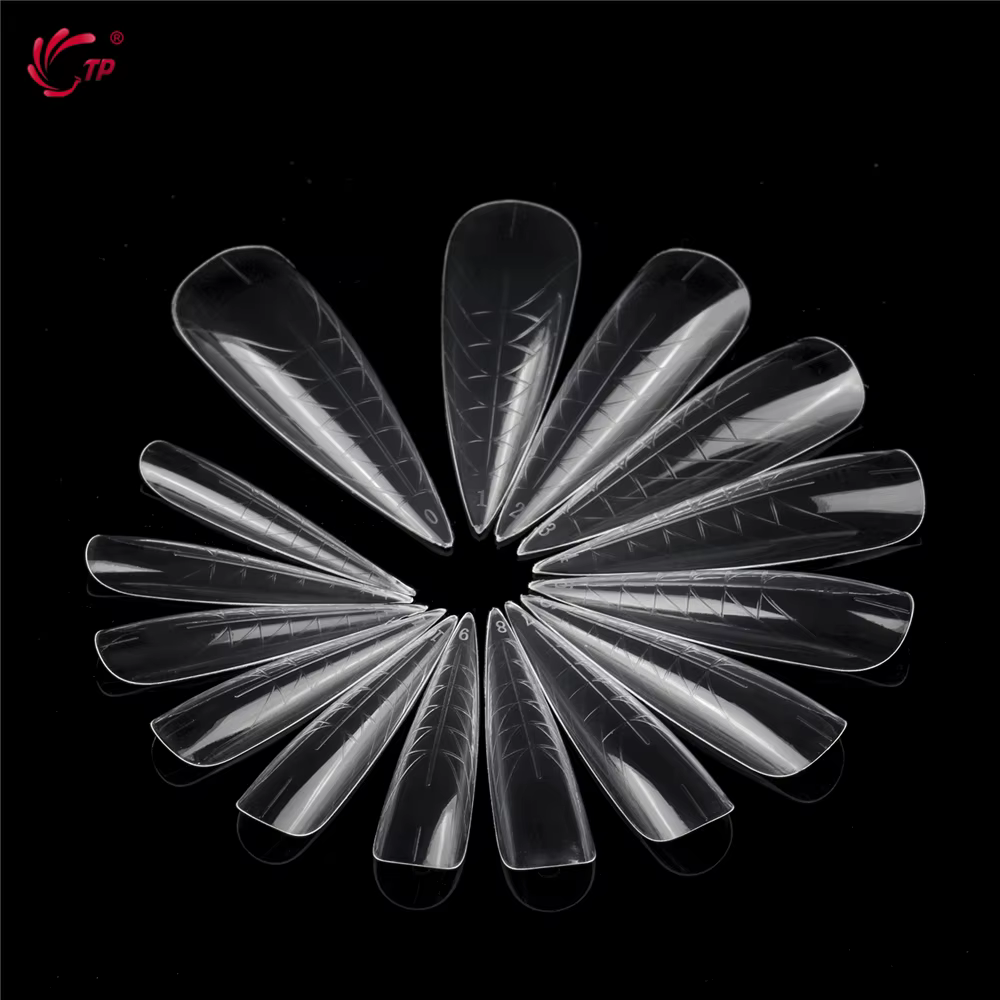 TP 75 pièces/150 pièces Stiletto double forme ongles acrylique construction rapide Gel moule couvert
