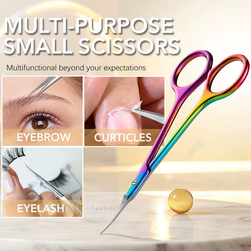 Ciseaux à cuticules en acier inoxydable, dissolvant de peau morte pour les ongles, coupe-ongles russ