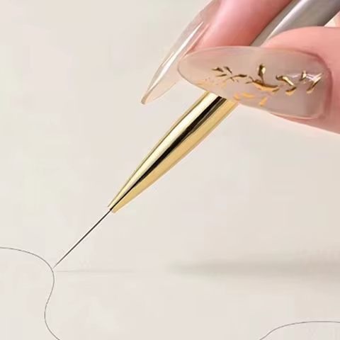 Stylos à poignée en acrylique extrêmement fin pour Nail Art, pinceaux de peinture pour bricolage, po