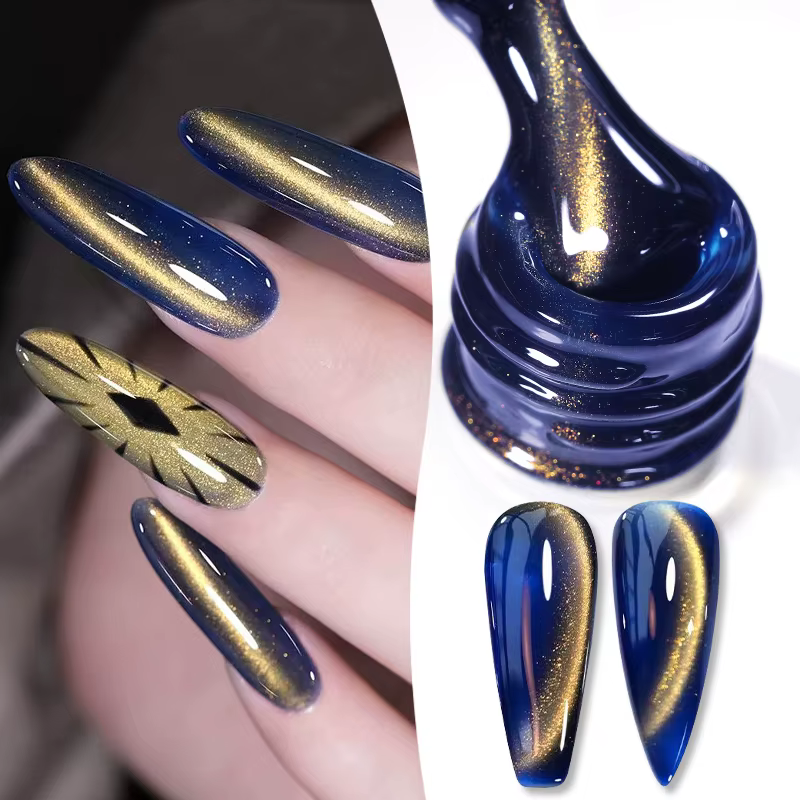 BORN PRETTY 10ml HEMA TPO gratuit brillance de noël chat doré Gel magnétique coucher de soleil regar