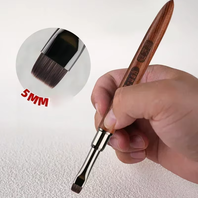 Pinceau de peinture en gel pour ongles, accessoire de construction d'ongles en acrylique, pinceaux d