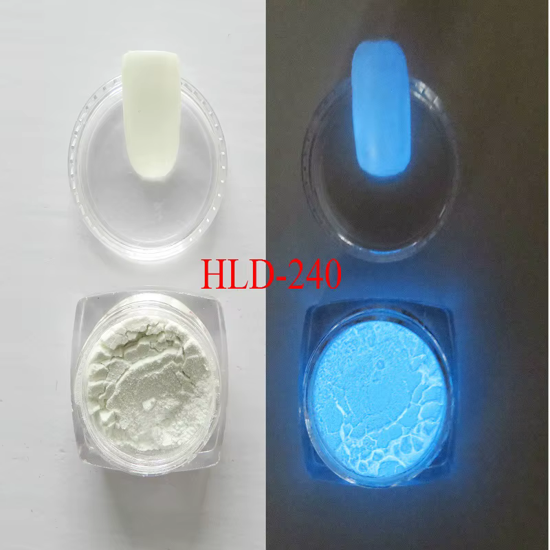 Poudre phosphorescente, poudre à ongles phosphorescente, pigment lumineux, poudre photoluminescente,