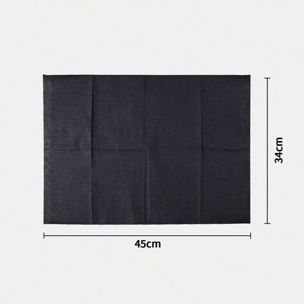 Tapis de table de manucure jetable noir