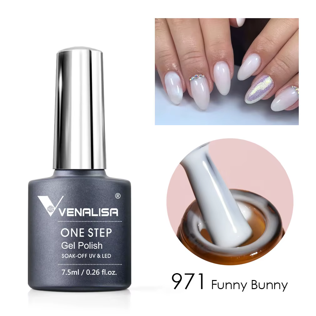 3 en 1 VENALISA une étape vernis à ongles couverture complète magnifique couleur tremper UV LED
