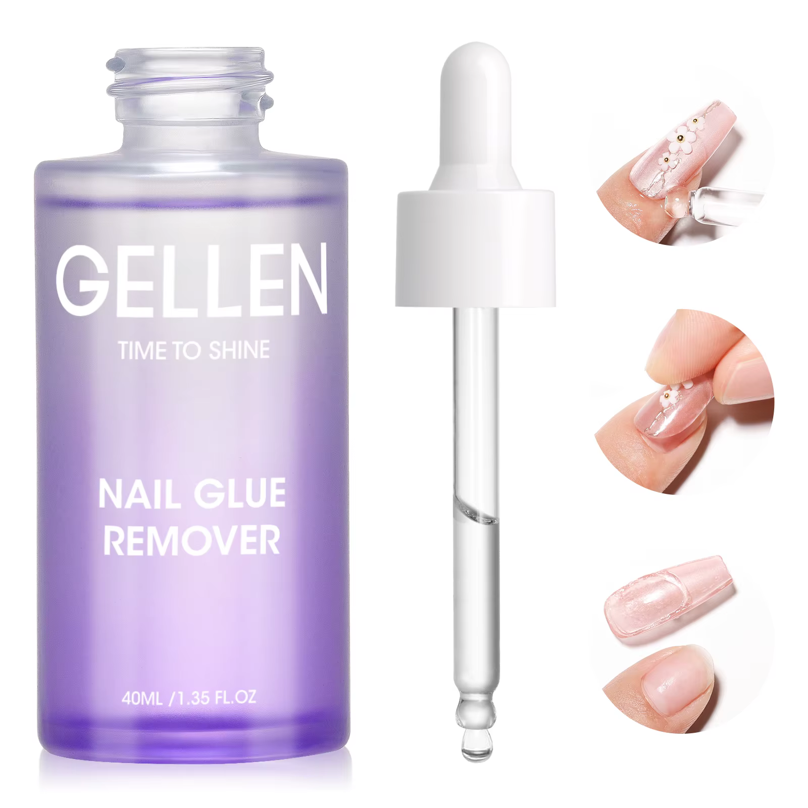 Dissolvant de colle à ongles 40ML pour faux ongles et capsules