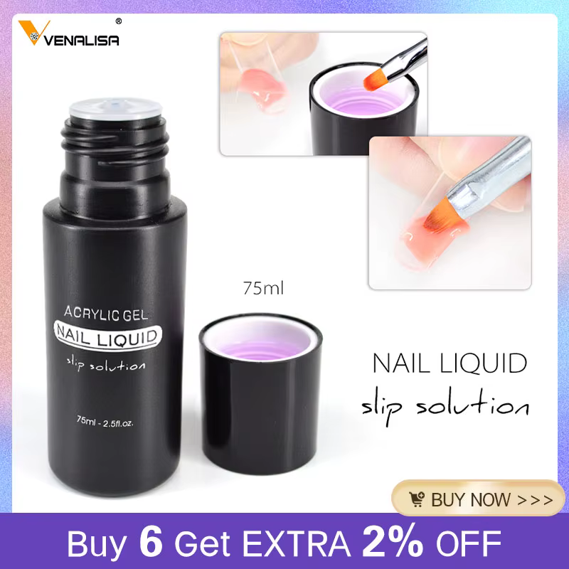 Gel à ongles acrylique liquide pour tremper UV LED Extension Gel brosse