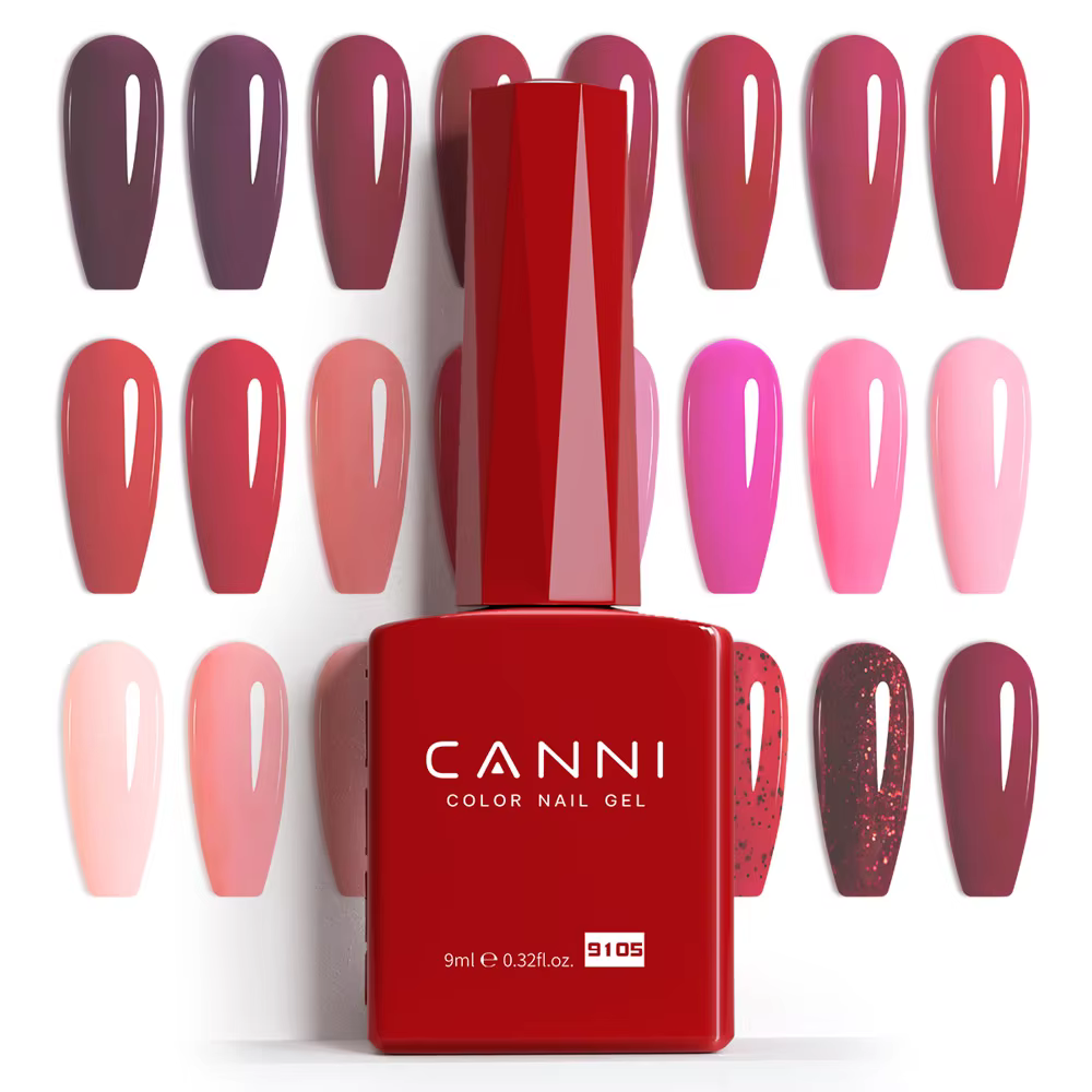 CANNI 9ml noir blanc HEMA TPO gratuit Gel vernis couleur haute qualité longue durée tremper néon UV lampe à LED durcissement Art Gel pour ongles