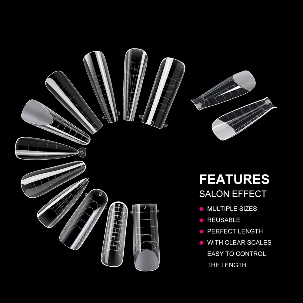 TP 145 pièces système Duet mat ongles double formes pour Gel
