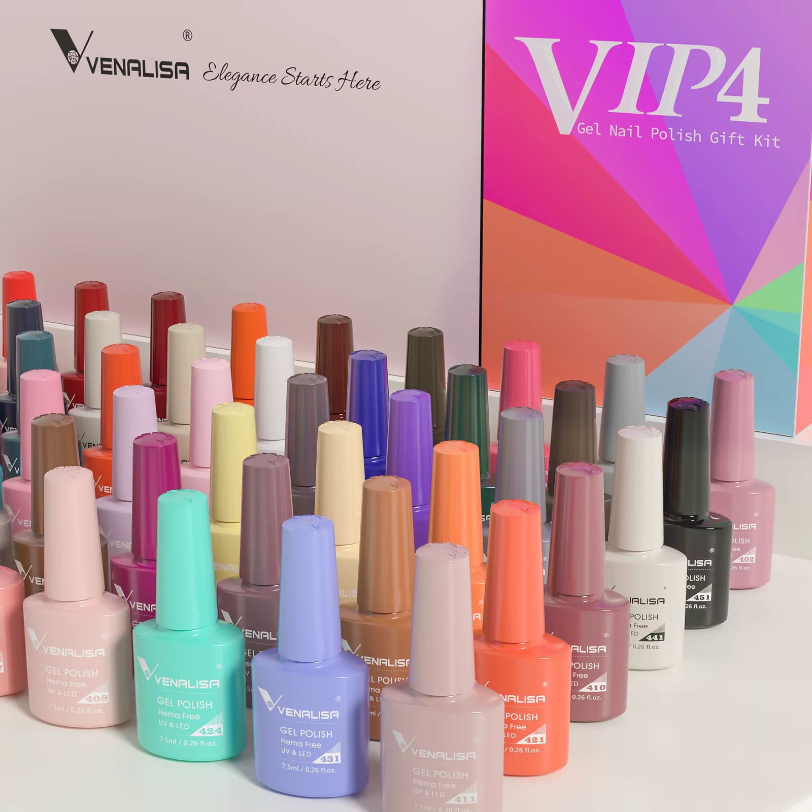 VENALISA vernis à ongles VIP4 nouveau 7.5ml Hema gratuit Semi Permanent tremper UVLED