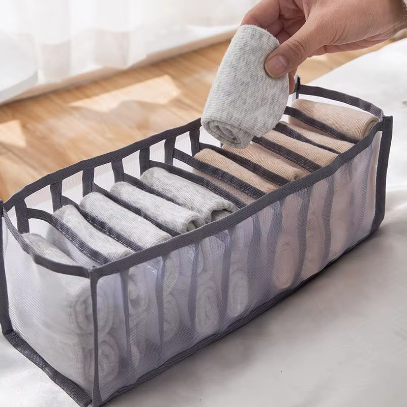 Organisateur de placard pliable, séparateurs de tiroirs pour vêtements, jeans, sous-vêtements, boîte de rangement, gain de place, accessoires de garde-robe