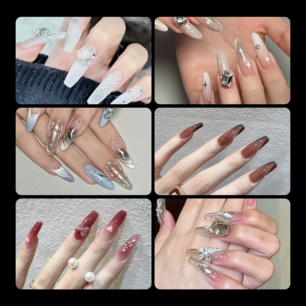 TP 145 pièces système Duet mat ongles double formes pour Gel