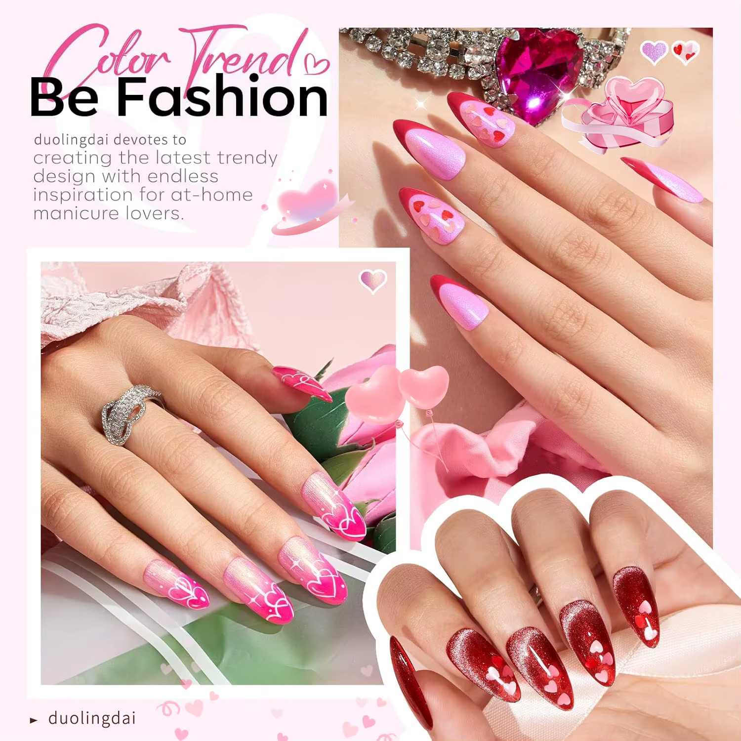 6 pièces de vernis à ongles en gel Winter Love Song