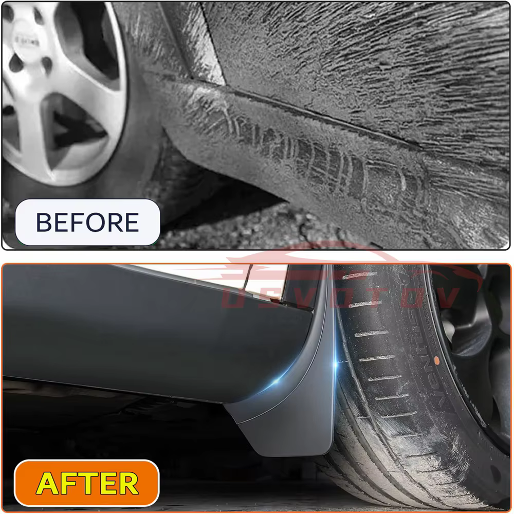 Pour Tesla Model Y et Model 3 (2025-2026) – Accessoires YL : Bavettes anti-éclaboussures toutes saisons sans perçage, pour une protection optimale de la peinture et de la carrosserie, garde au véhicul