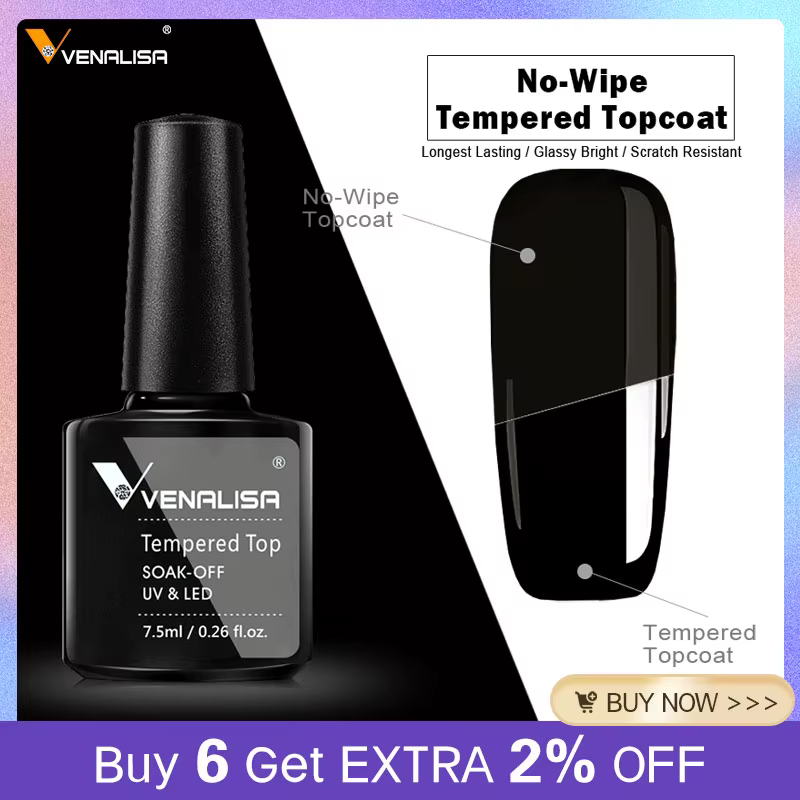 VENALISA – couche de finition pour ongles en verre trempé