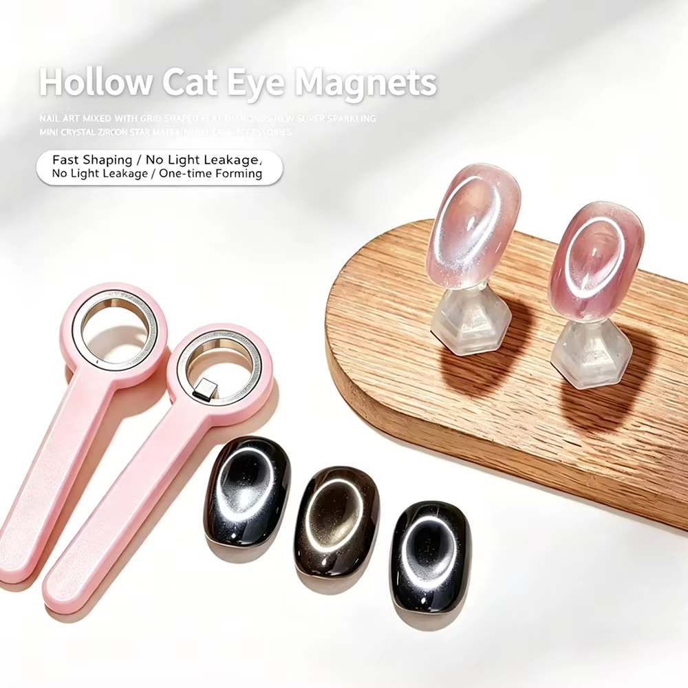 Bâtonnet magnétique Klimonla pour ongles effet œil de chat, fournitures d'art des ongles magnétiques de haute qualité pour un effet halo, outil de conception de manucure magnétique.