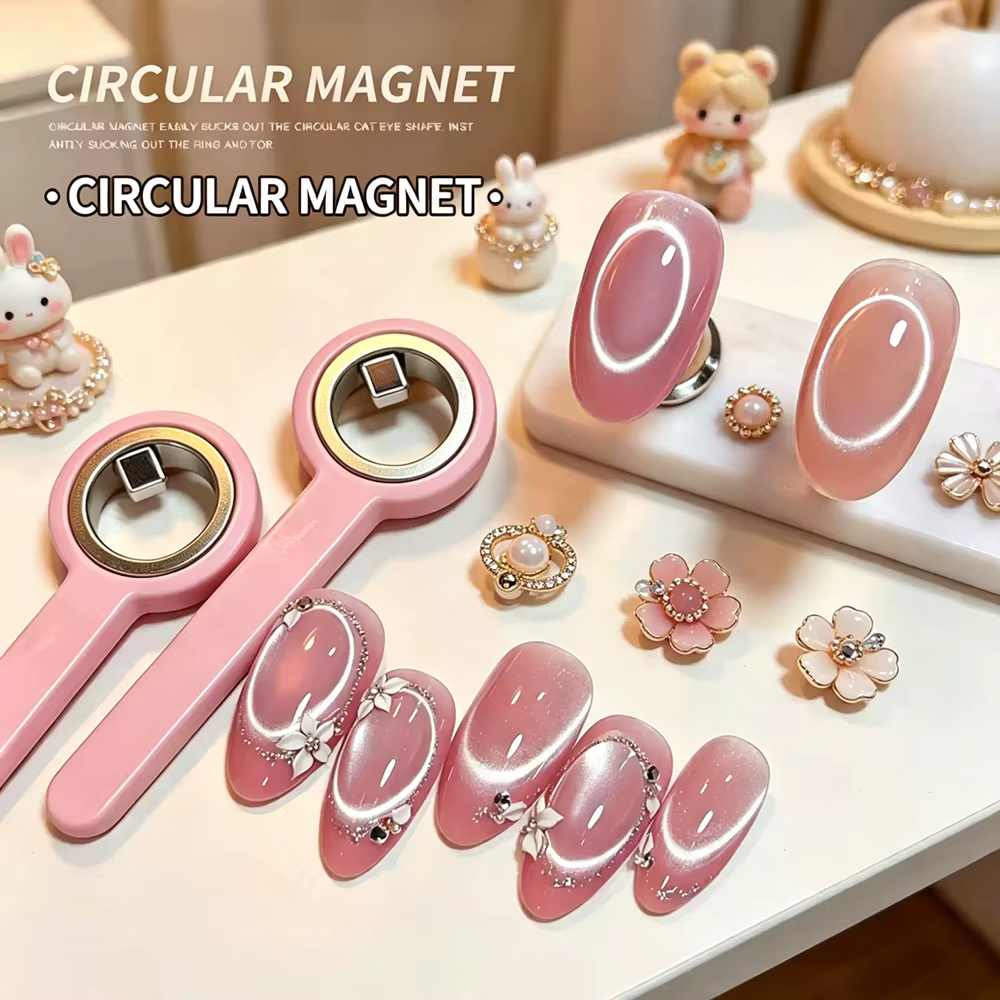 Bâtonnet magnétique Klimonla pour ongles effet œil de chat, fournitures d'art des ongles magnétiques de haute qualité pour un effet halo, outil de conception de manucure magnétique.