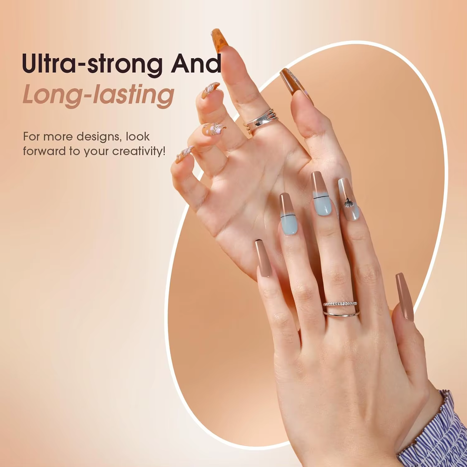 Gel d'extension d'ongles en poly pour allonger les ongles