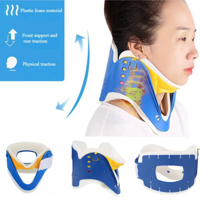 Collier médical pour le cou, Correction de la Posture cervicale, Support de Traction, Protection, civière réglable, thérapie, attelle d'orthèse de tracteur
