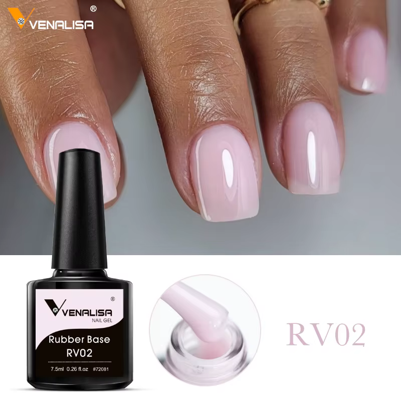 VENALISA couche de Base en caoutchouc couleur vernis à ongles Gel gelée Semi Transparent français