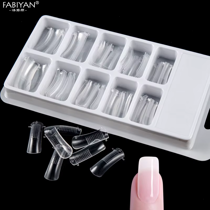 5pc Nail Art C forme incurvée Extension Guide conseils feuille française acrylique vernis Gel UV conception