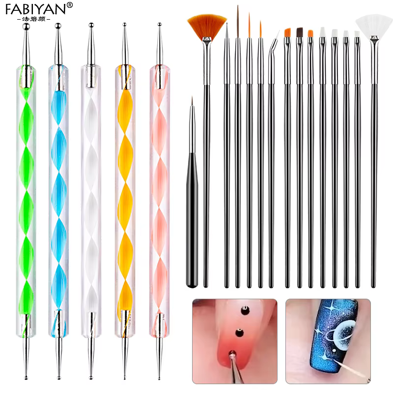 Kit de pinceaux pour nail art – Peinture
