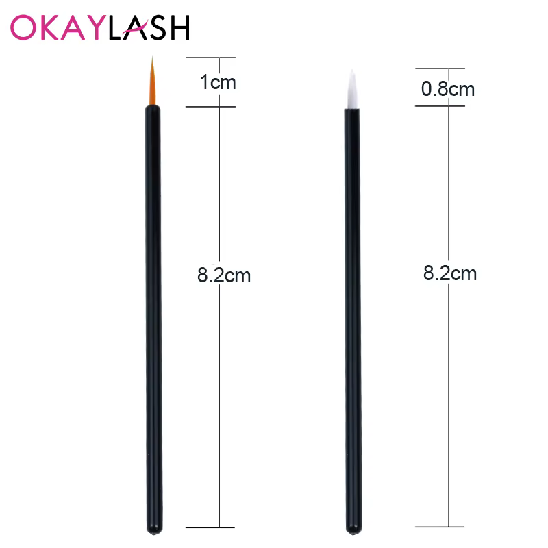 OKAYLASH 50 pcs/lot réutilisable Gel Liner Nail Art pinceaux peinture stylo jetable Eyeliner beauté Eyeline maquillage outils