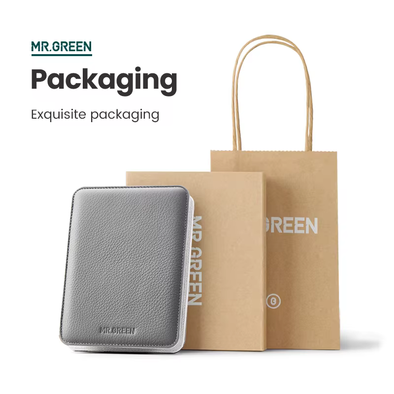 MR.GREEN – kit de manucure avec tondeuse à ongles gris Morandi