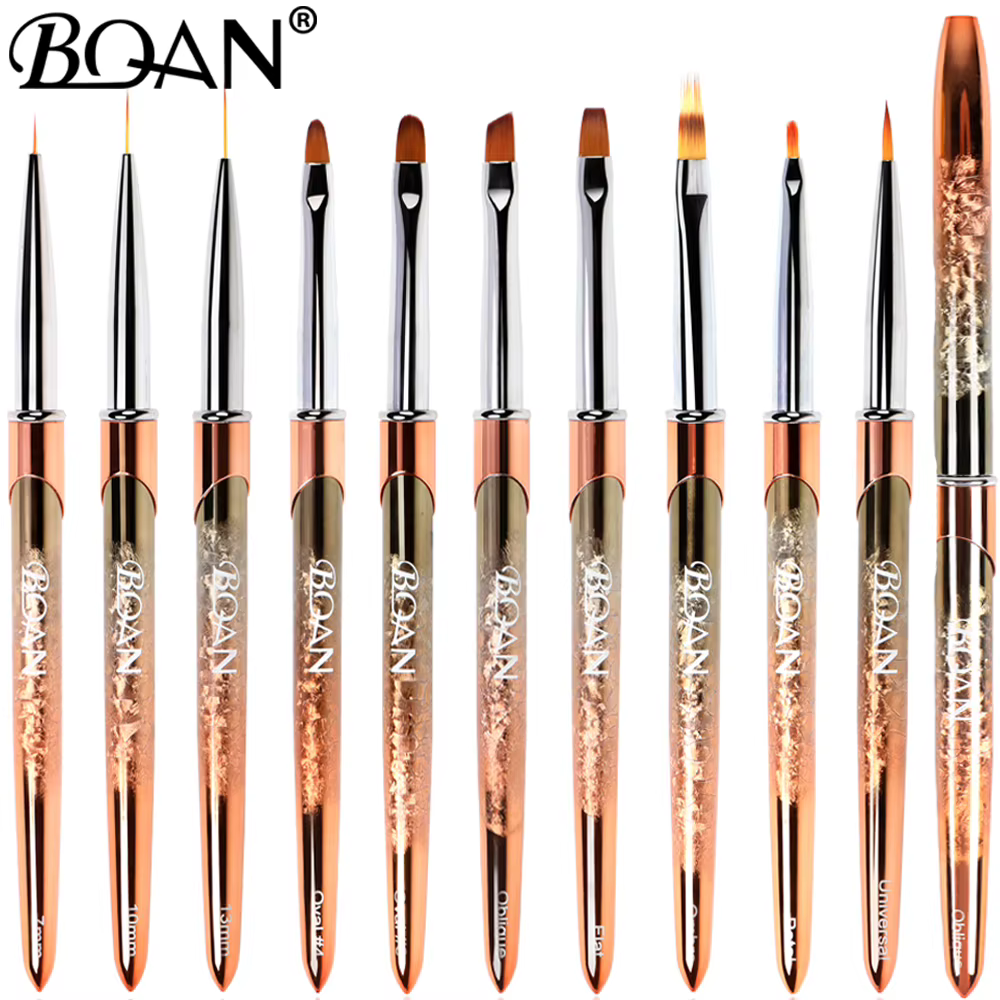 BQAN NOUVEAU Pinceau à ongles or rose