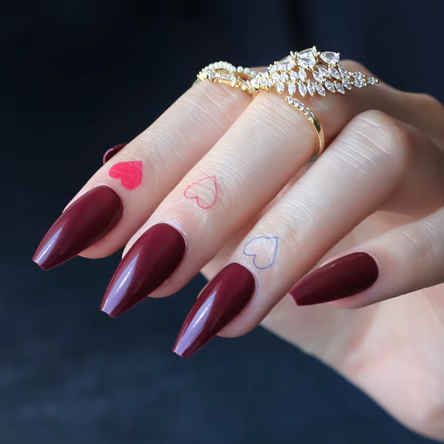 Faux ongles de Ballet courts
