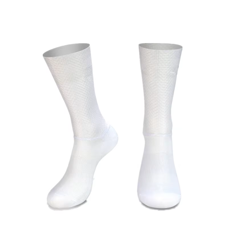 Nouveau Pro Team Aero chaussettes anti-dérapant Silicone chaussettes de cyclisme hommes vélo Sport course vélo chaussettes Calcetines Ciclismo