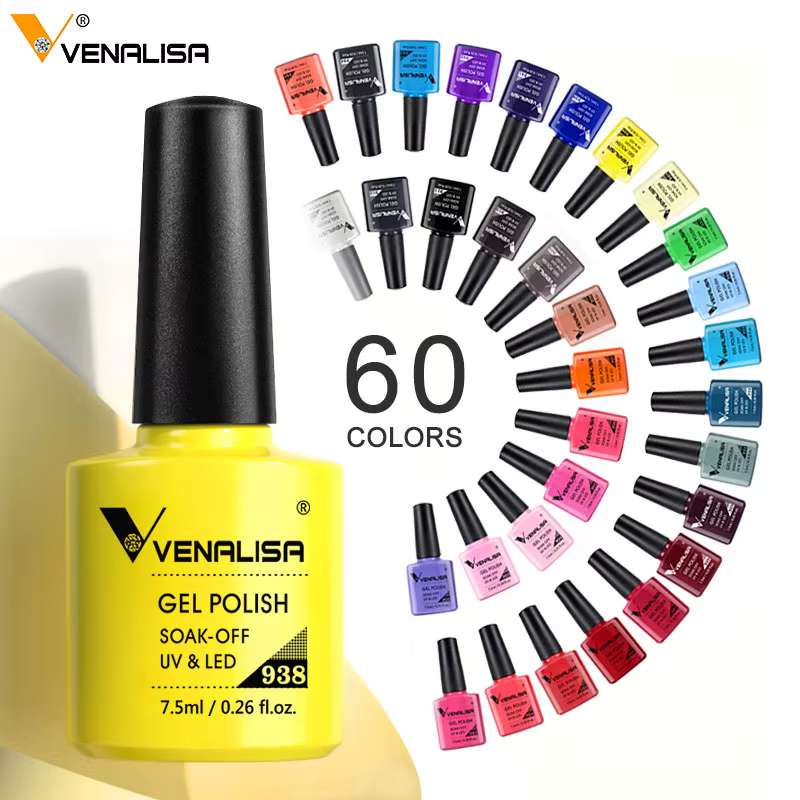 Venalisa vernis à ongles Gel à paillettes réfléchissantes couleur néon couverture complète Pigment Nail Art manucure