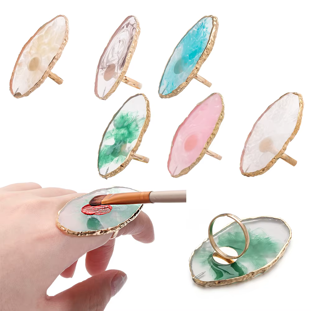 Palette de pierre en résine pour nail art