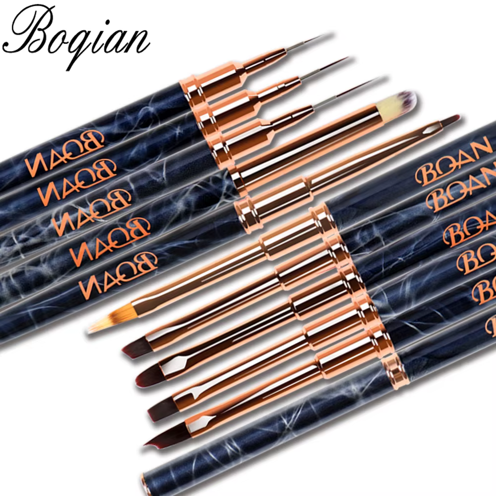 BQAN – brosse à ongles à revêtement marbré