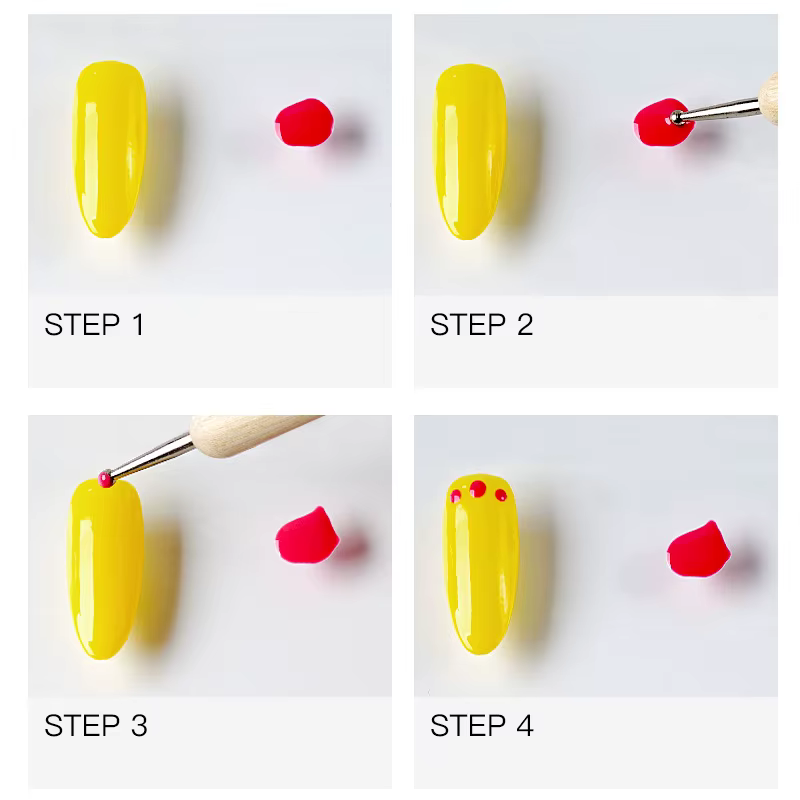 Perceuse à ongles en bois à double tête en acier inoxydable