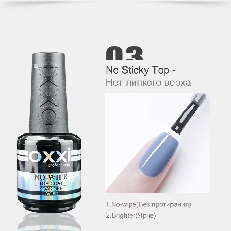 OXXI 15ml Base et couche de finition pour vernis Gel