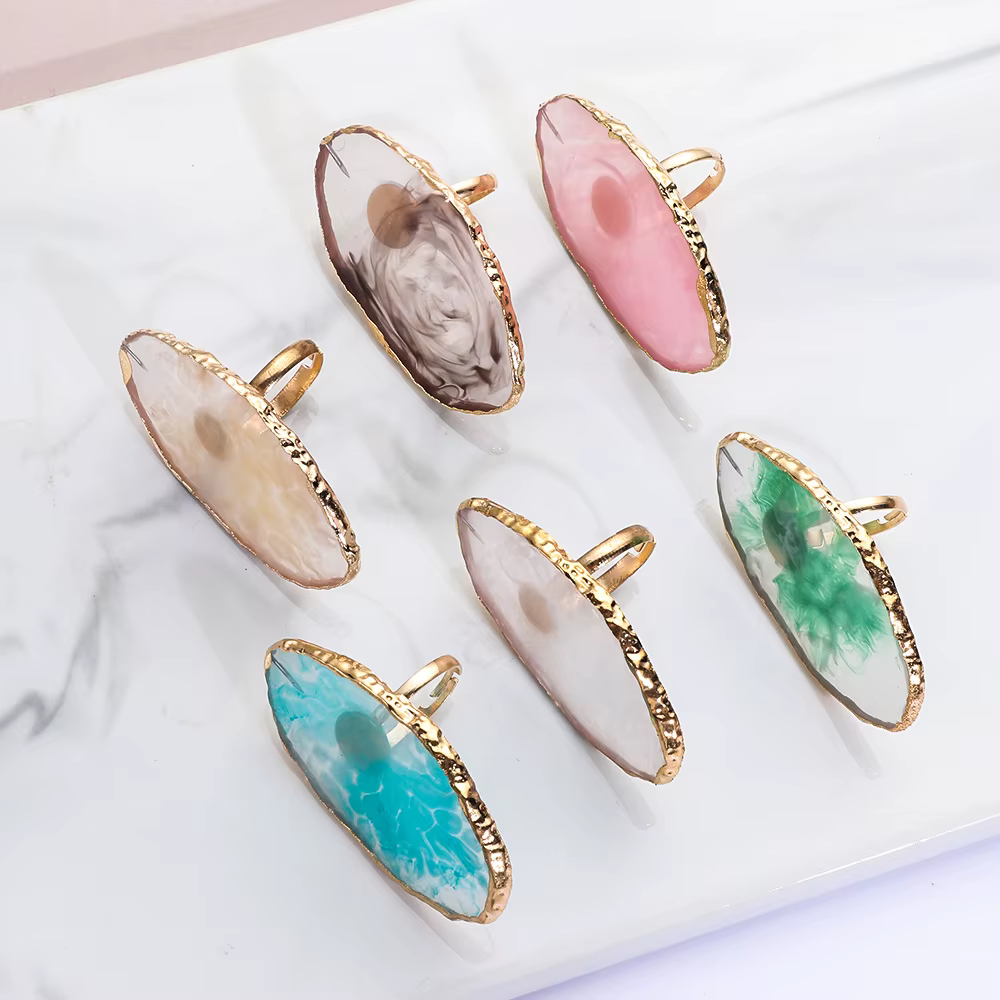 Palette de pierre en résine pour nail art