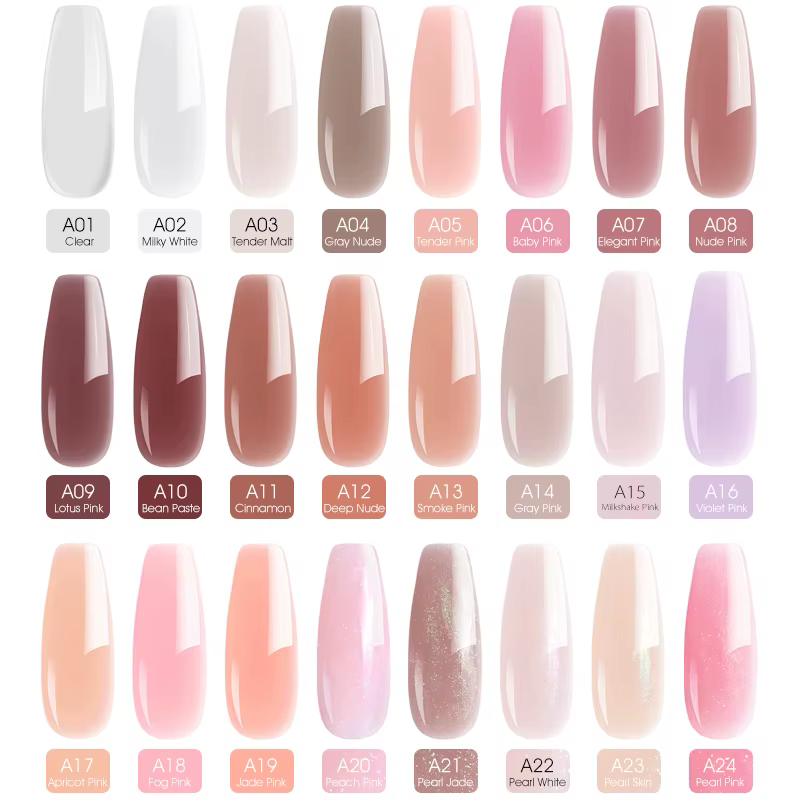 VENALISA Gel d'extension de couleur claire perle Glittle Gel Canni approvisionnement Camouflage fixation gelée Gel pour ongles Gel acrylique auto-nivelant