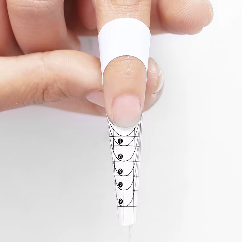 Rouleau de 100 pièces de formes d'ongles en gel acrylique