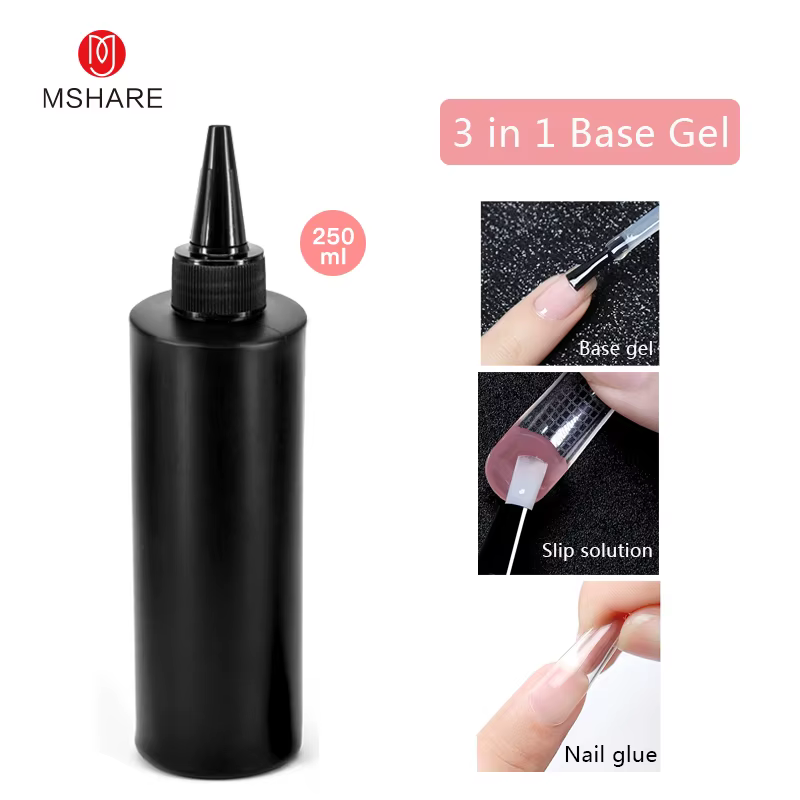 MSHARE – couche de Base de colle à ongles 3 en 1
