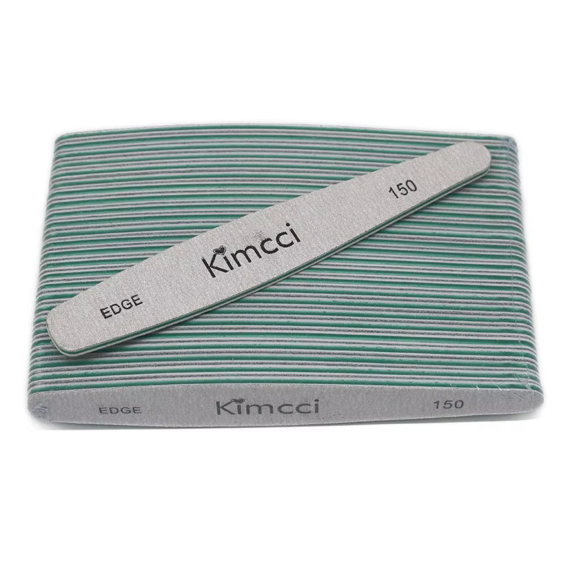 Kimcci 25 pièces/lot offre spéciale limes à ongles de qualité supérieure ensemble d'outils de manucure blocs de ponçage mince tampon bord 150 fournitures de Salon d'art des ongles
