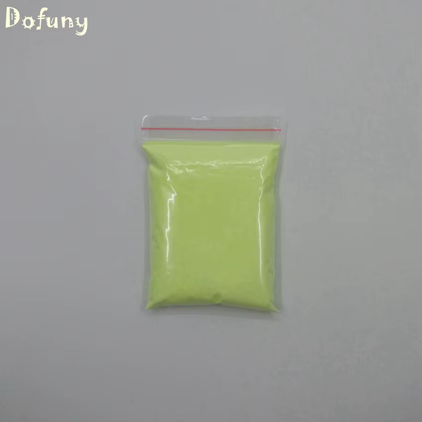 Poudre de lueur jaune-vert