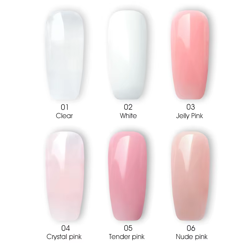 Venalisa nouveau Gel acrylique Poly Extension Gel pour ongles tremper UV LED pointes de tranche de Gel durables séchage rapide Transparent gelée Gel Base couche de finition