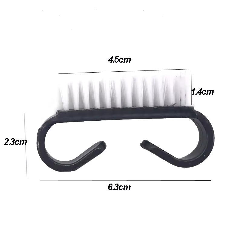 Nouveau Kit de 10 Pinceaux Noirs Professionnels pour le Nettoyage des Ongles
